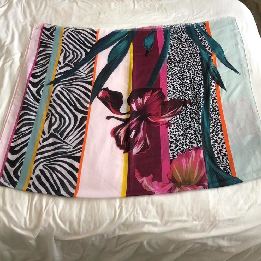 Ted Baker Multicolor Floral Lightweight Scarf